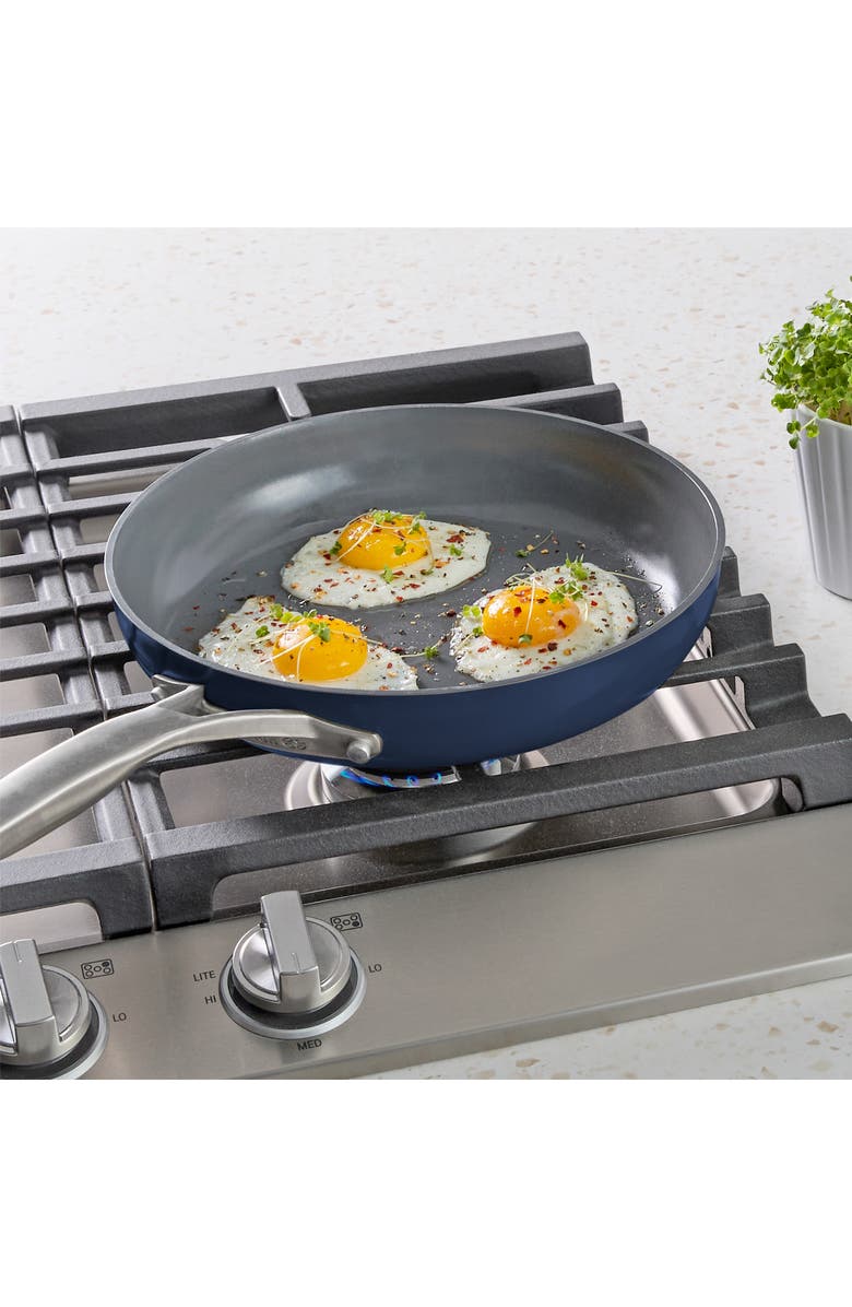 CALPHALON Premier Ceramic Nonstick 8-Piece Cookware Set, Alternate, color, Blue