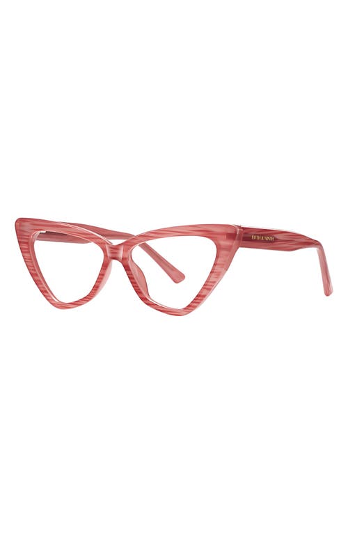 Fifth & Ninth Vanna 55mm Cat Eye Blue Light Blocking Glasses In Pink
