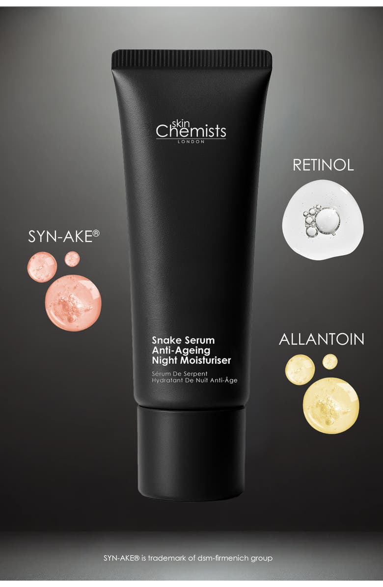 SKINCHEMISTS Snake Serum Anti-Ageing Night Moisturiser 50ml, Alternate, color, White