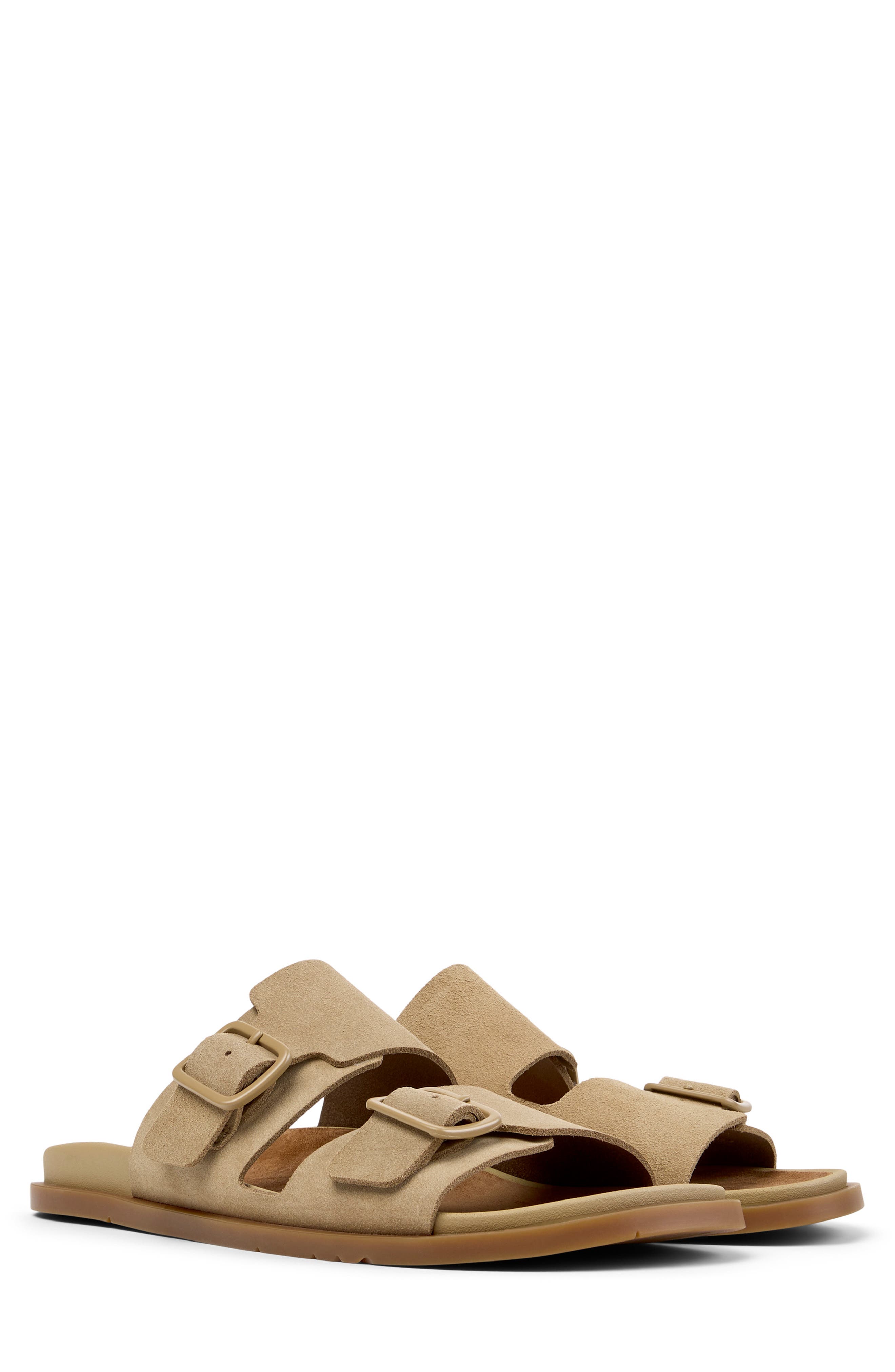 Camper Lluc 2-Strap Sandal, Main, color, Medium Brown