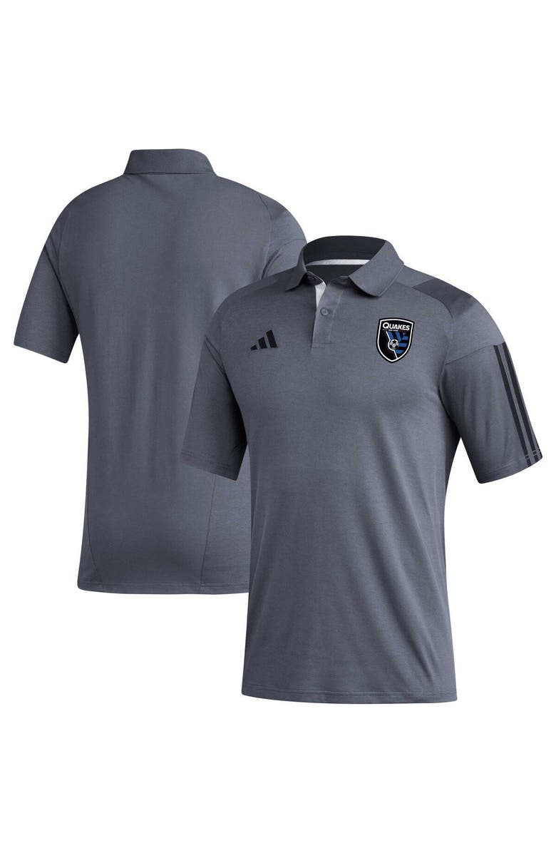 adidas Men's adidas Gray San Jose Earthquakes 2023 On-Field Training Polo, Main, color, Gray