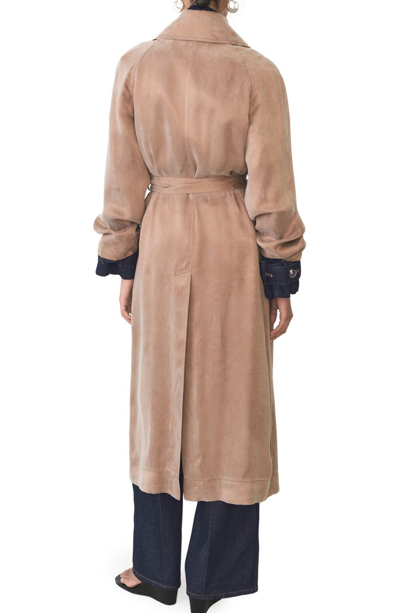 MANGO Belted Trench Coat, Alternate, color, Copper