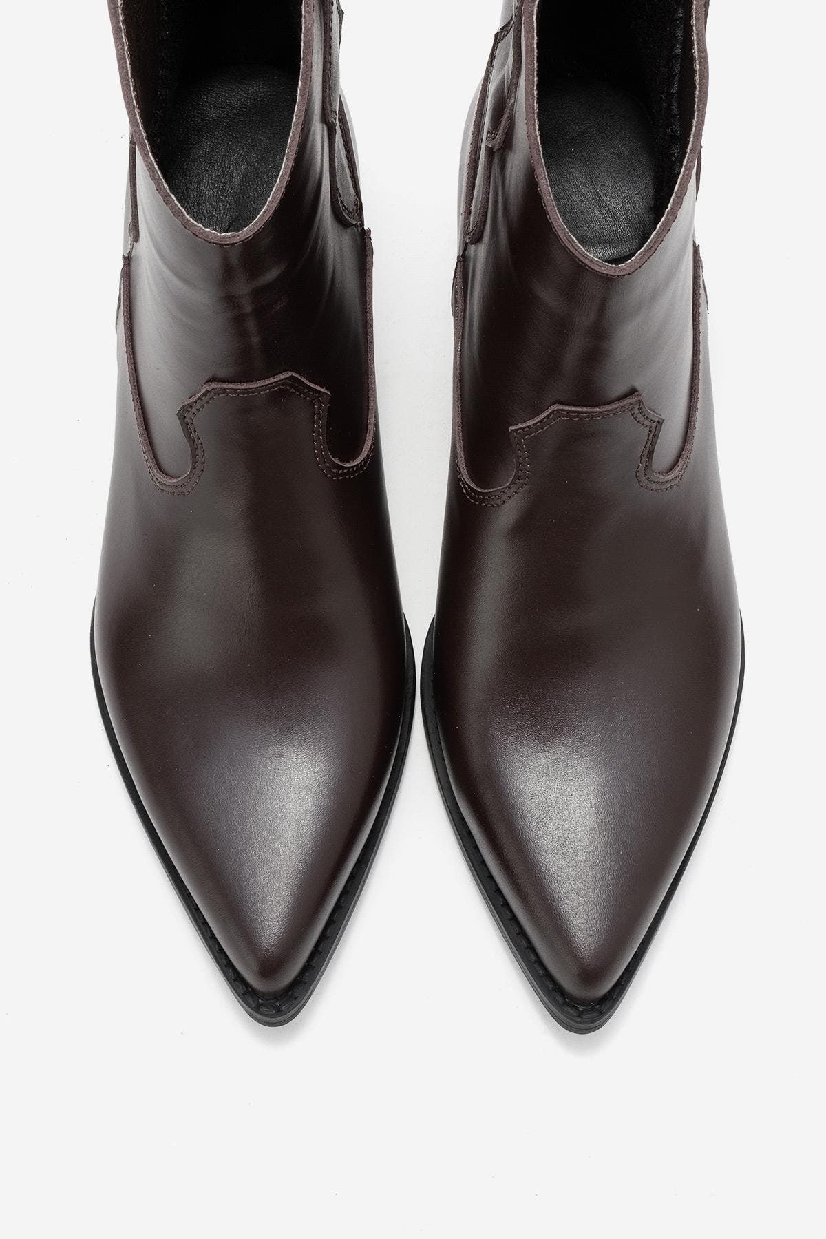 Elia Leather Western Boot, Alternate, color, Brown