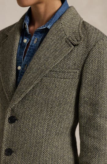 【Her lip to】Herringbone Wool-Blend Coat Herringbone Wool-Blend Classic Coat（チェスターコート）｜Her