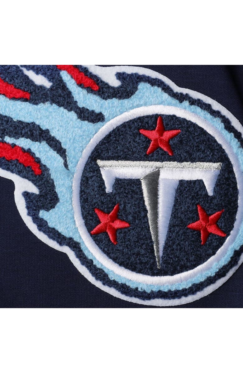 PRO STANDARD Men's Pro Standard Navy Tennessee Titans 4-Hit Full-Zip Hoodie, Alternate, color, 