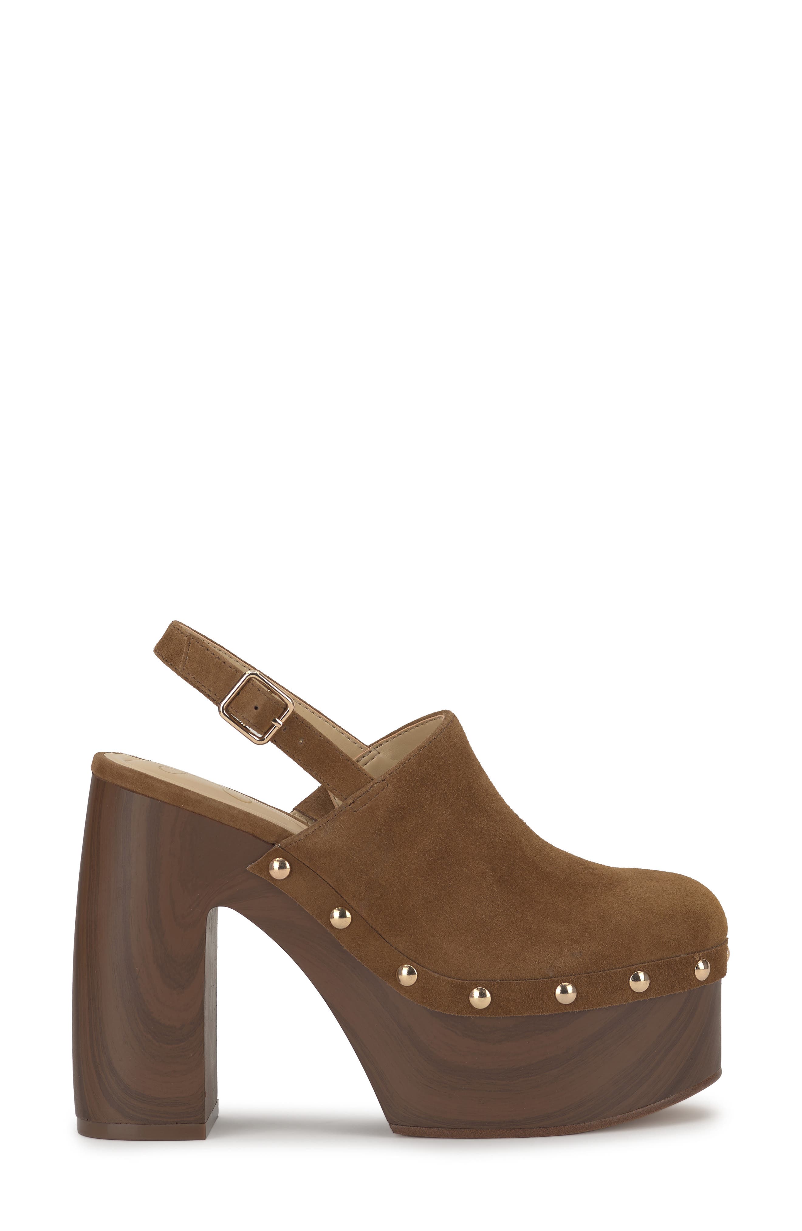 Jessica Simpson Caze Stud Platform Sandal, Alternate, color, Safari Brown