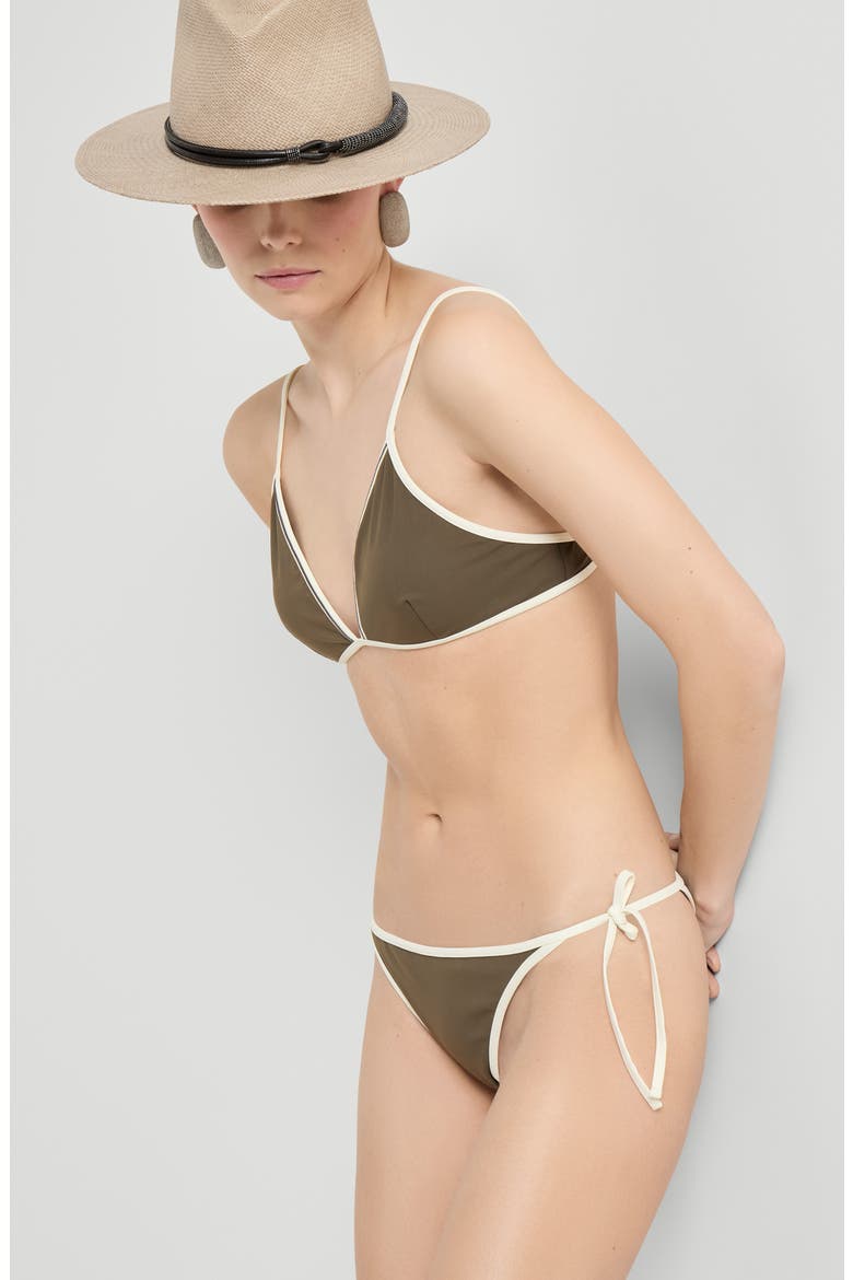 Bikini top with monili, Alternate, color, Military