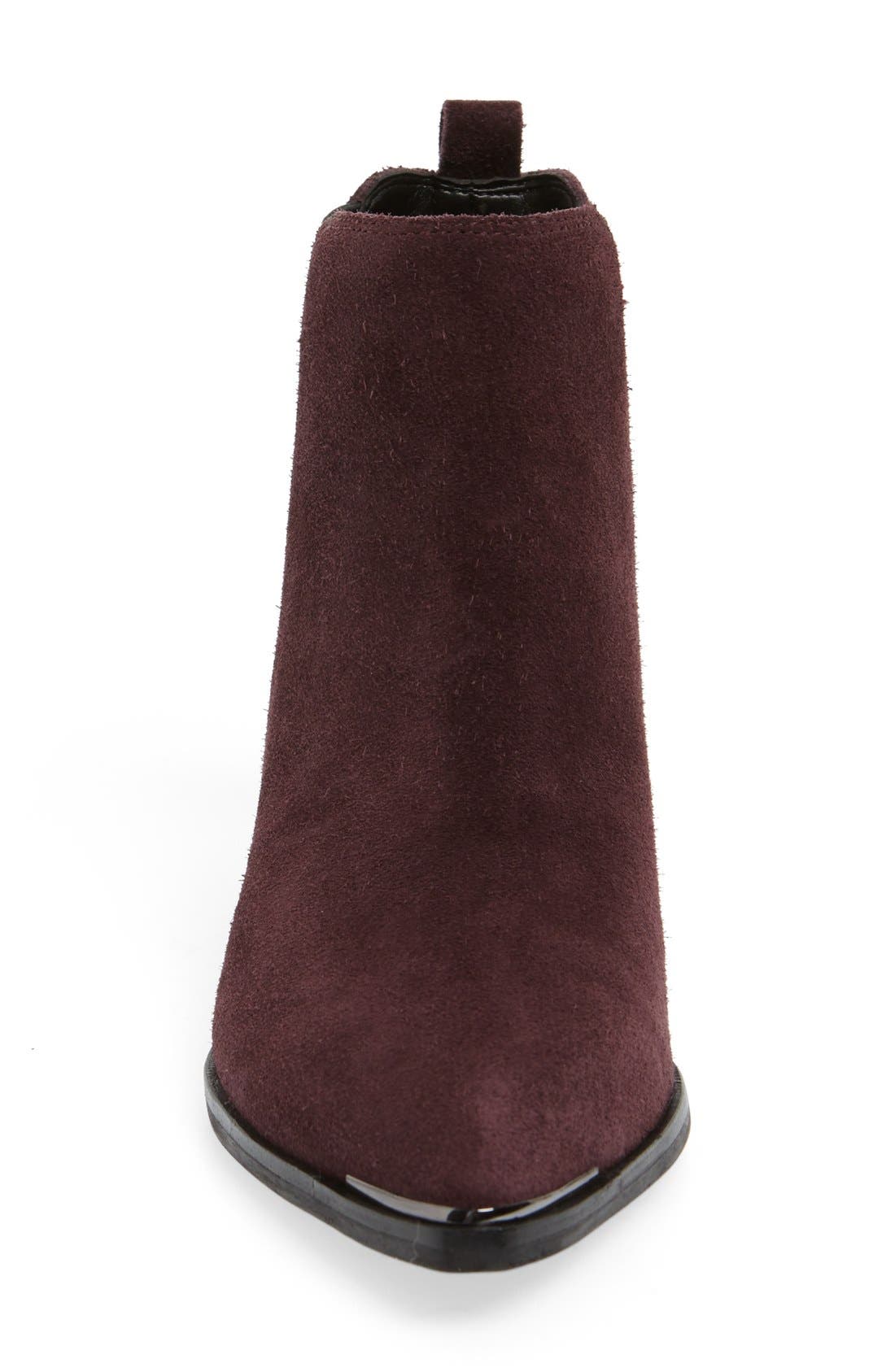 Yale Chelsea Boot, Alternate, color, DARK RED SUEDE