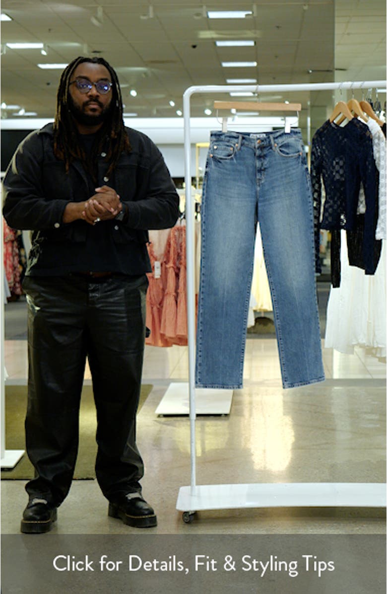 Sundaze High Waist Straight Leg Jeans, sales video thumbnail