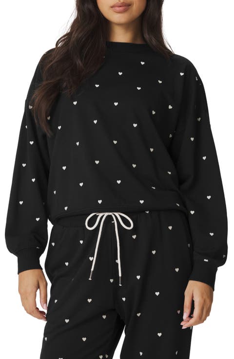 Love Embroidered Lounge Sweatshirt