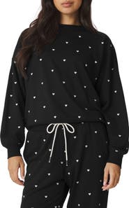 Splendid Love Embroidered Lounge Sweatshirt
