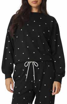 Splendid Love Embroidered Lounge Sweatshirt