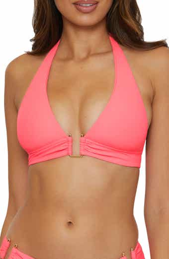 Becca Modern Edge Halter Bikini Top