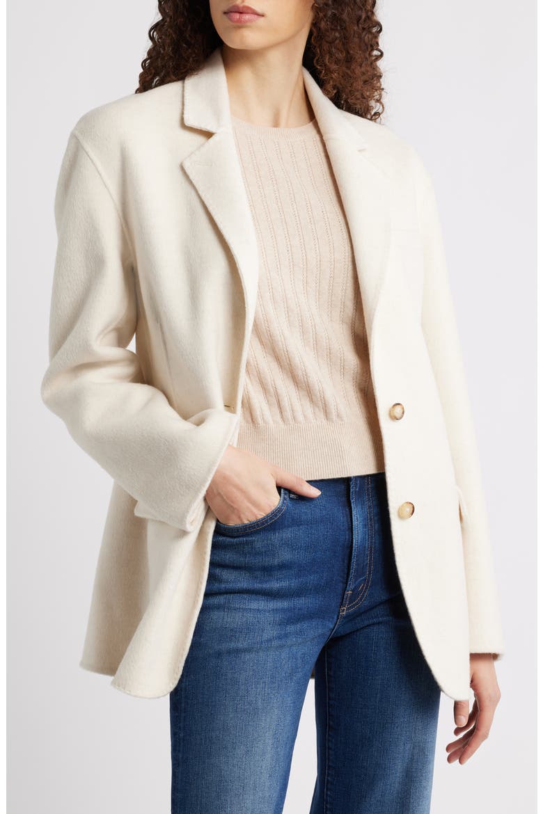 Zoe Wool Blazer, Main, color, IVORY