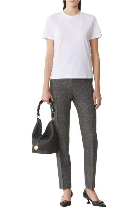 Cotton T-Shirt With Ribbon Detail