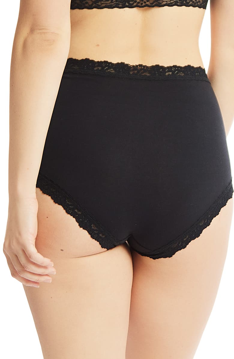 Hanky Panky High Waist Supima<sup>®</sup> Cotton Boyshorts, Alternate, color, 
