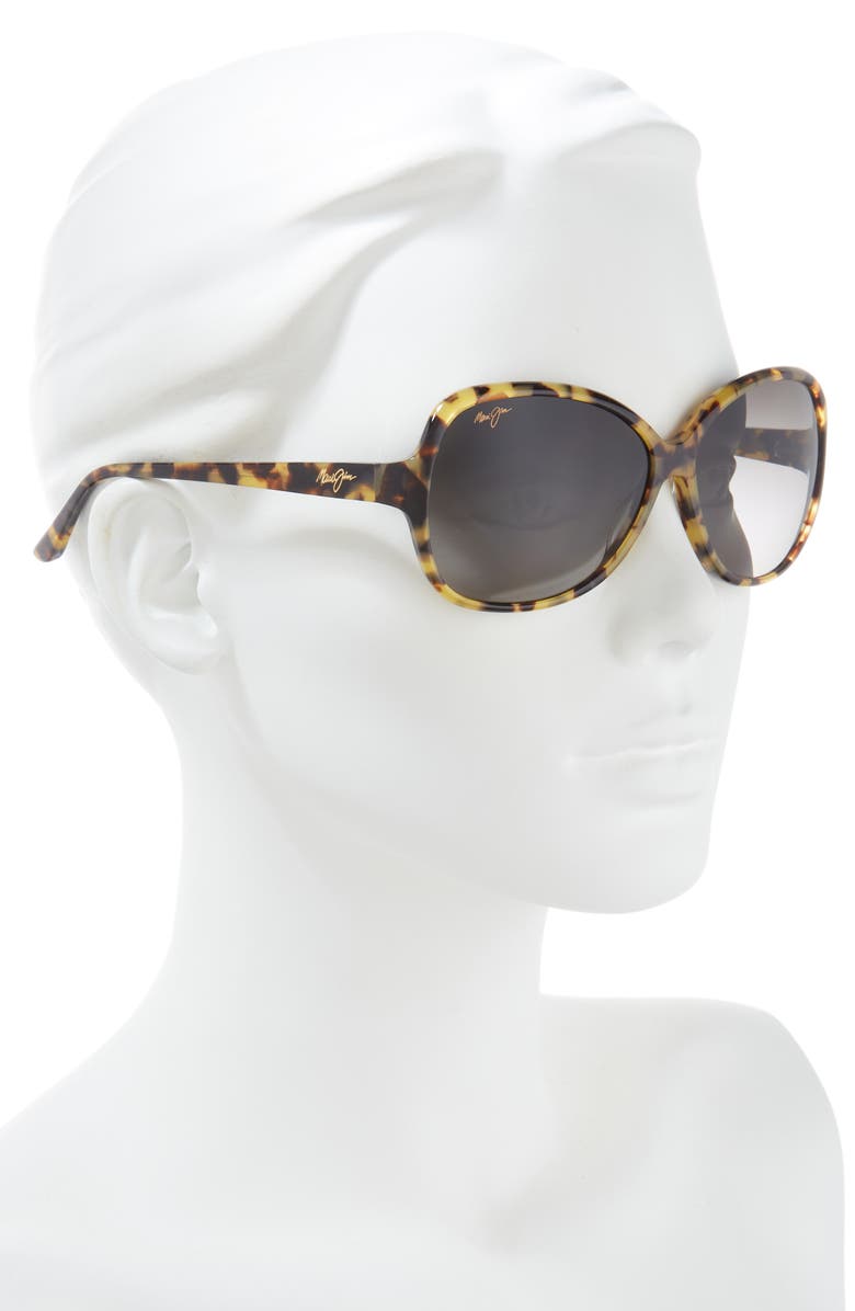 Maui Jim 60mm Polarized Butterfly Sunglasses, Alternate, color, 