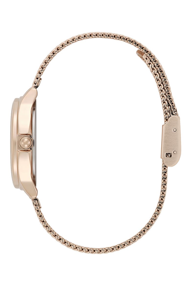 Classic Bee Mesh Strap Watch, 30mm, Alternate, color, PINK