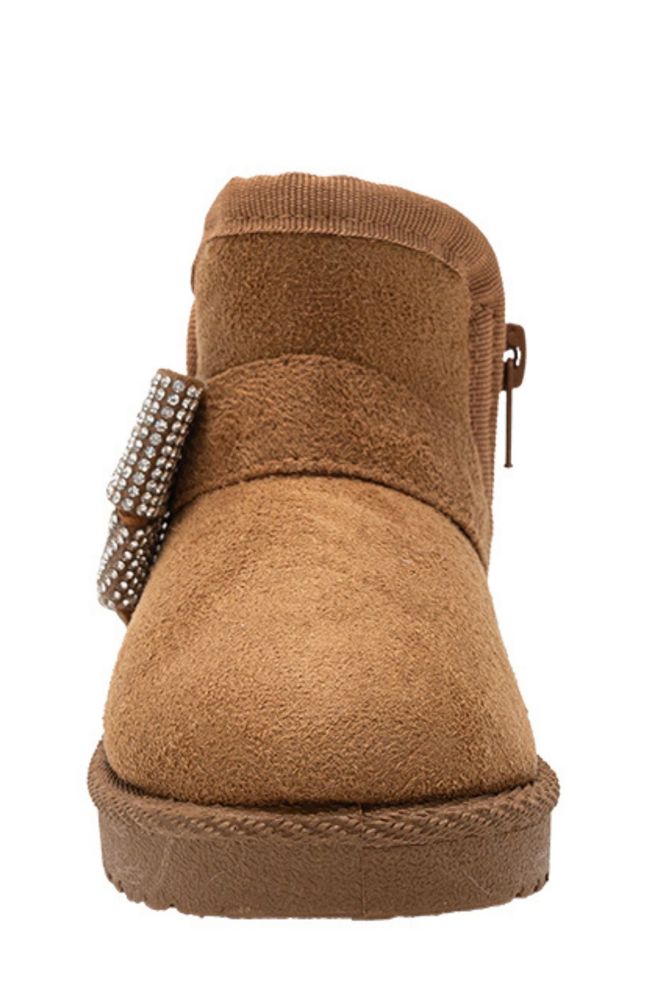 bebe Kids' Bow Embellished Winter Boot, Alternate, color, 