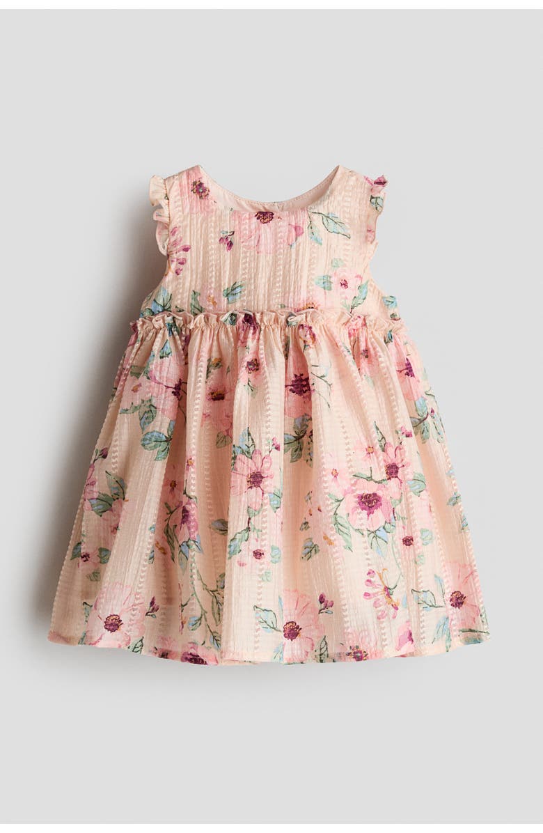 H&M Printed Dress, Main, color, Light Pink/Floral