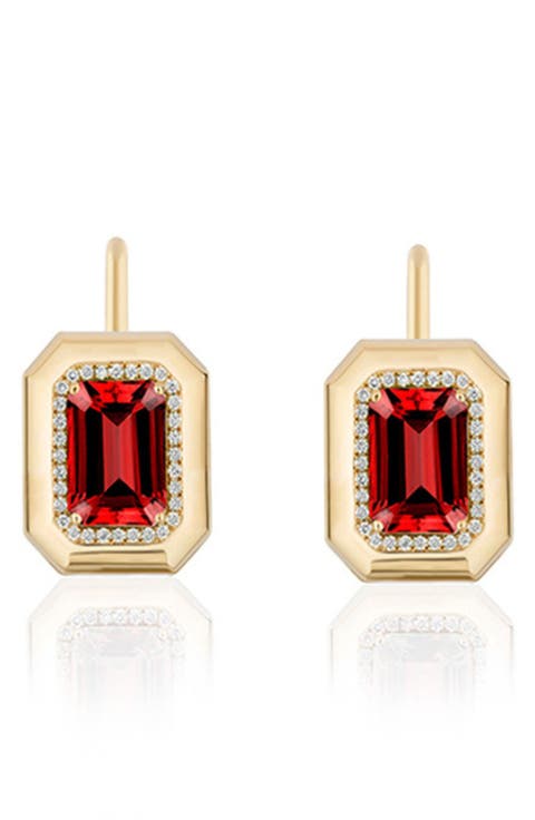 G-Classic Emerald Cut Drop Earrings