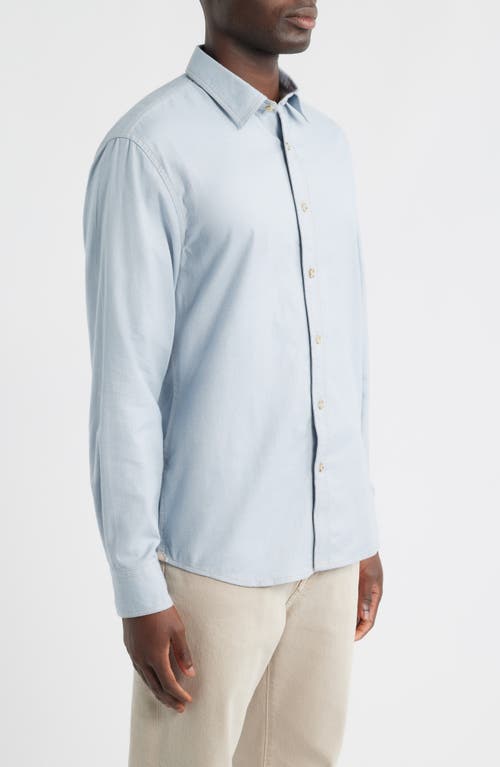 James Campbell Cana Trim Fit Cotton Button-up Shirt In Blue