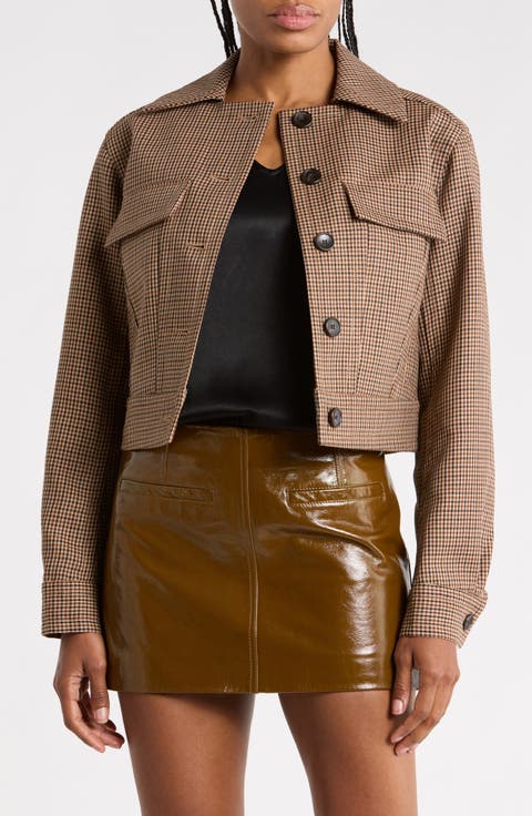 Blake Houndstooth Wool Jacket