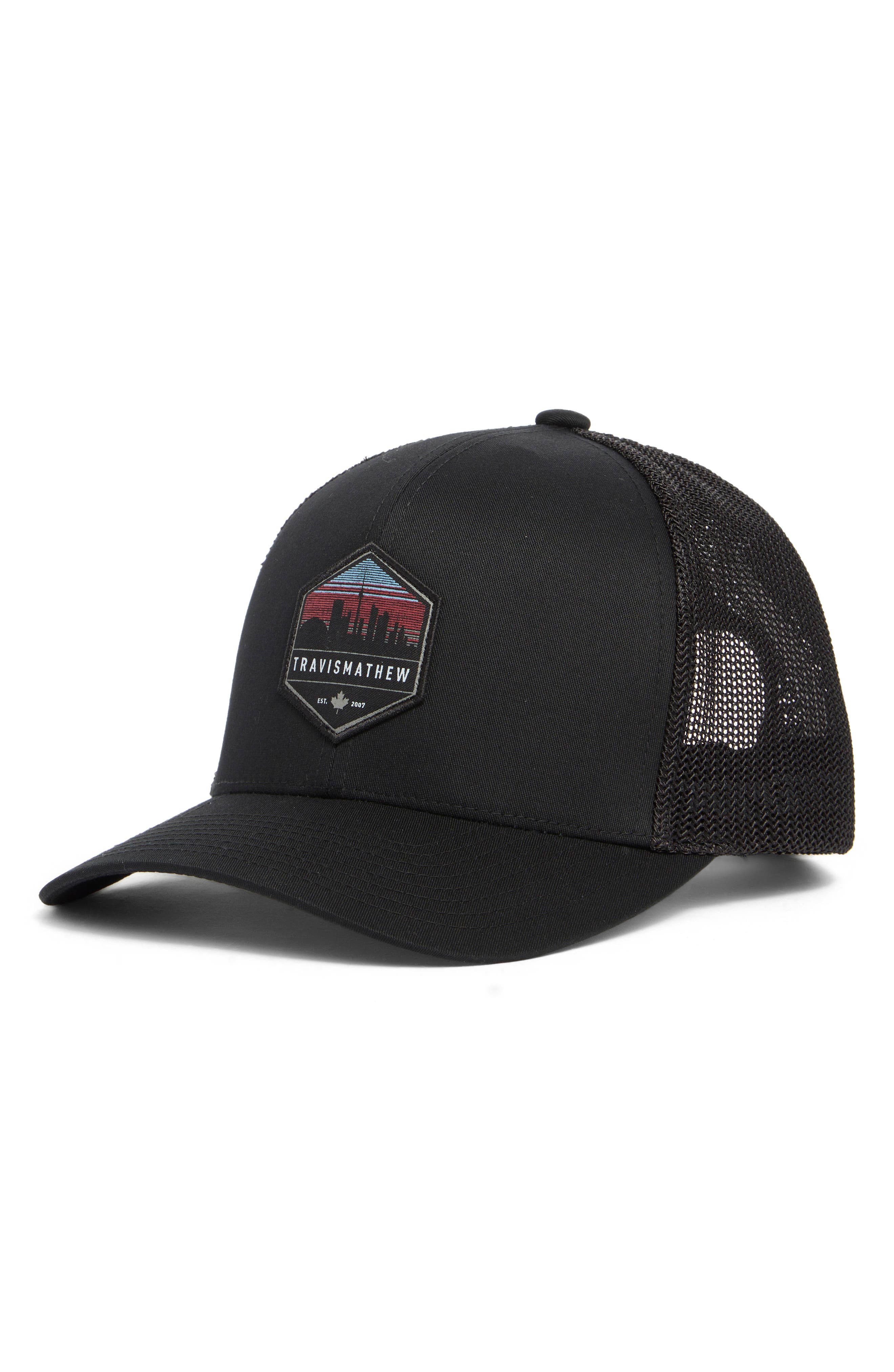 TravisMathew Mickies Logo Patch Snapback Golf Hat (Men) | Nordstromrack