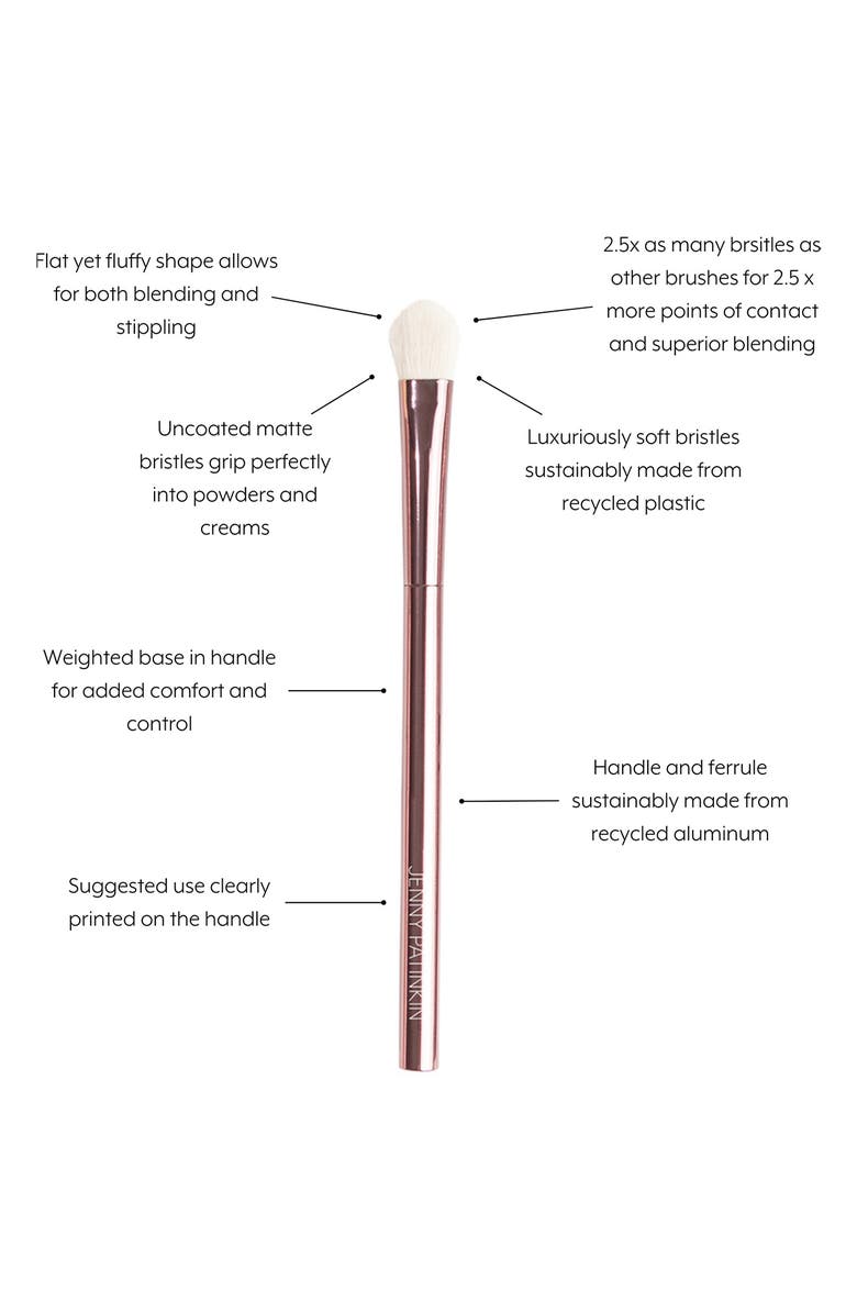 Jenny Patinkin Sustainable Luxury Eyeshadow Brush, Alternate, color, Rose Gold