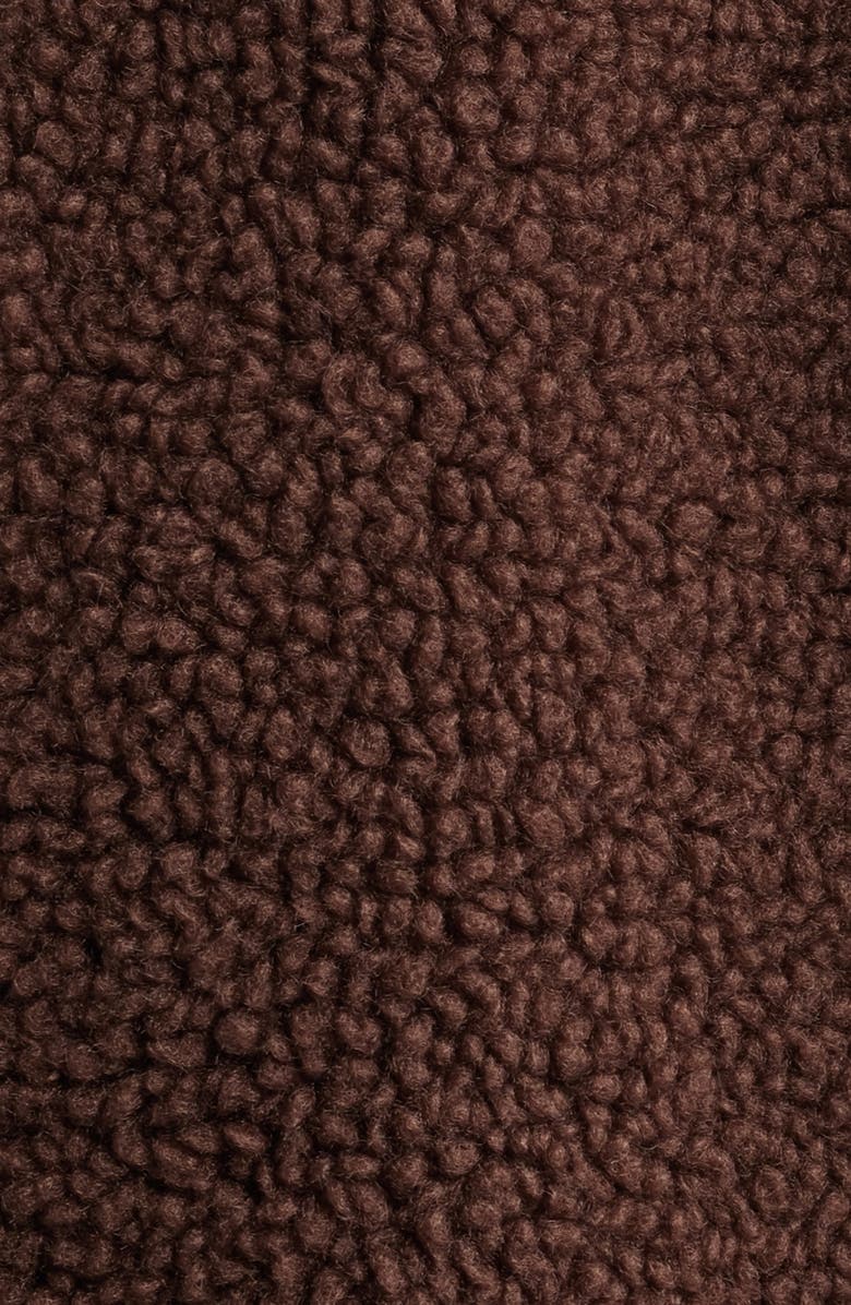 Thread & Supply High Pile Fleece Floral Jacket, Alternate, color, Deep Mahogany