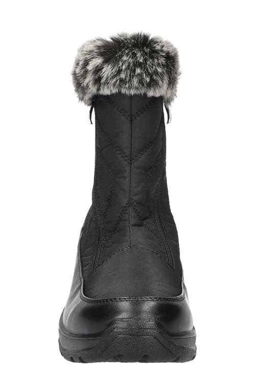 Easy Street Portland Faux Fur Lined Waterproof Boot In Black