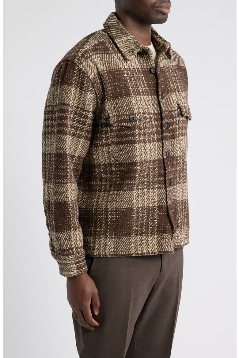 Walle Long Sleeve Cotton Button-Up Shirt, Alternate, color, HOT CHOC BROWN