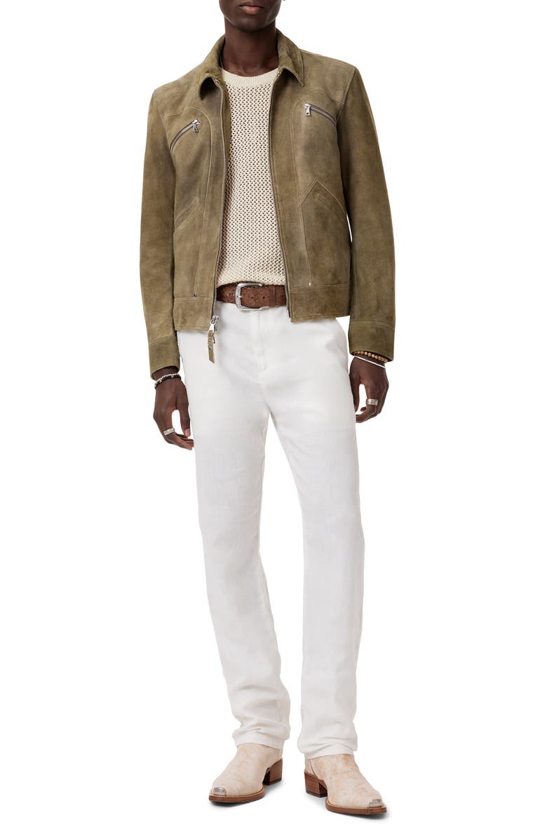 John Varvatos Augusto Chunky Wool & Linen Sweater Vest, Alternate, color, Eggshell