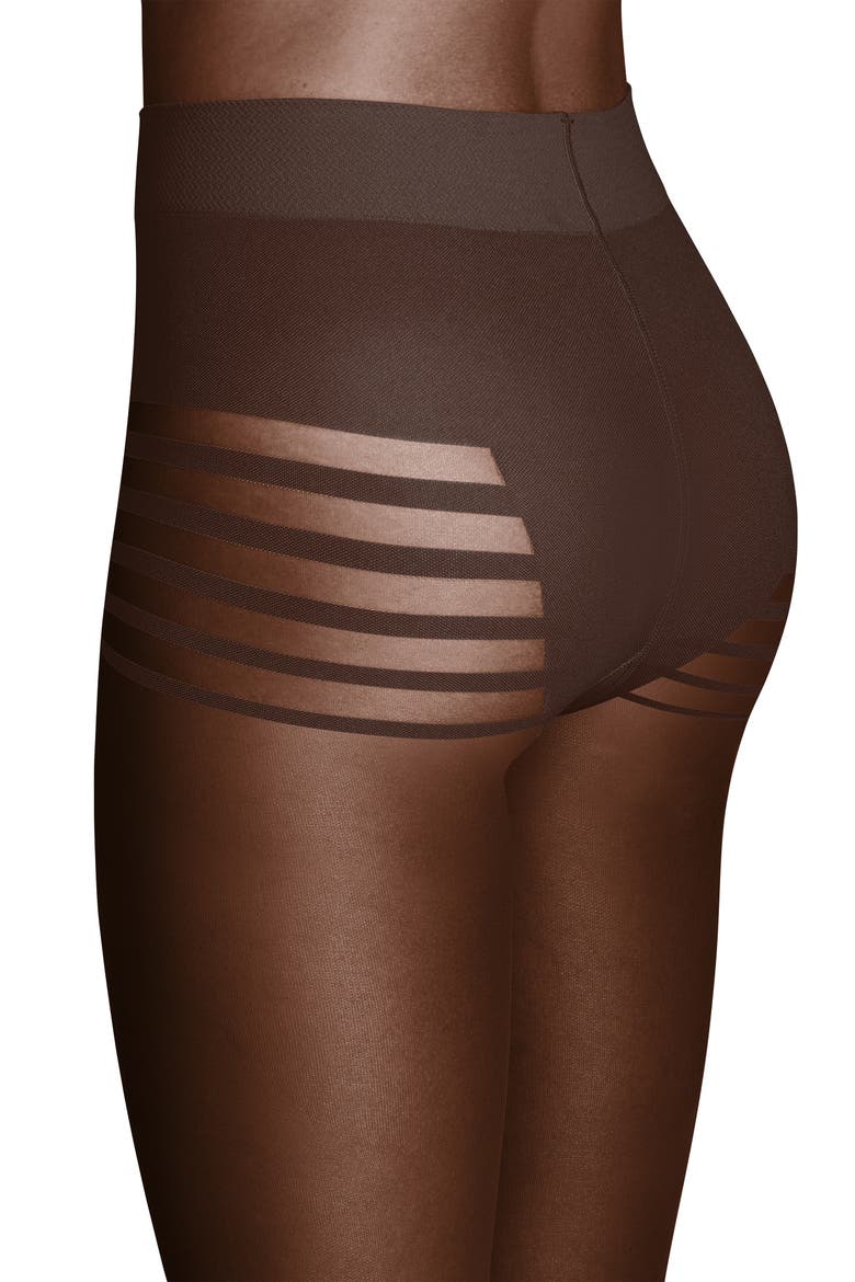 Invisible Compression Tights, Alternate, color, CACAO