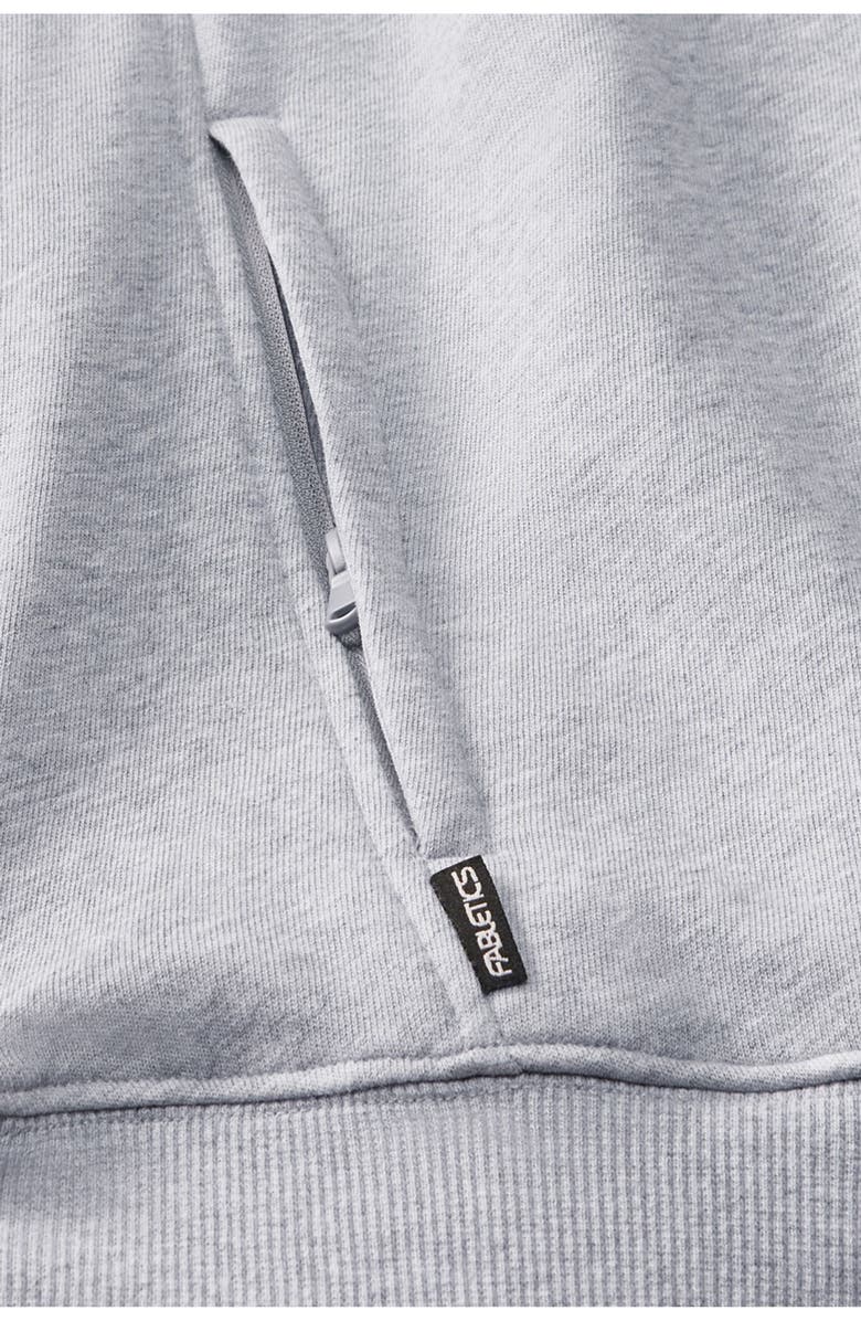 Fabletics The Year Round Terry Full Zip Hoodie, Alternate, color, Classic Grey Heather