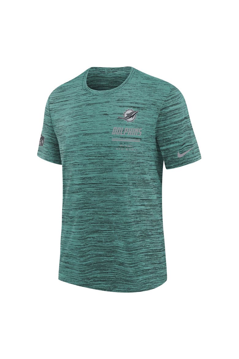 Youth Nike  Aqua Miami Dolphins Sideline Velocity Dri-FIT T-Shirt, Alternate, color, Aqua