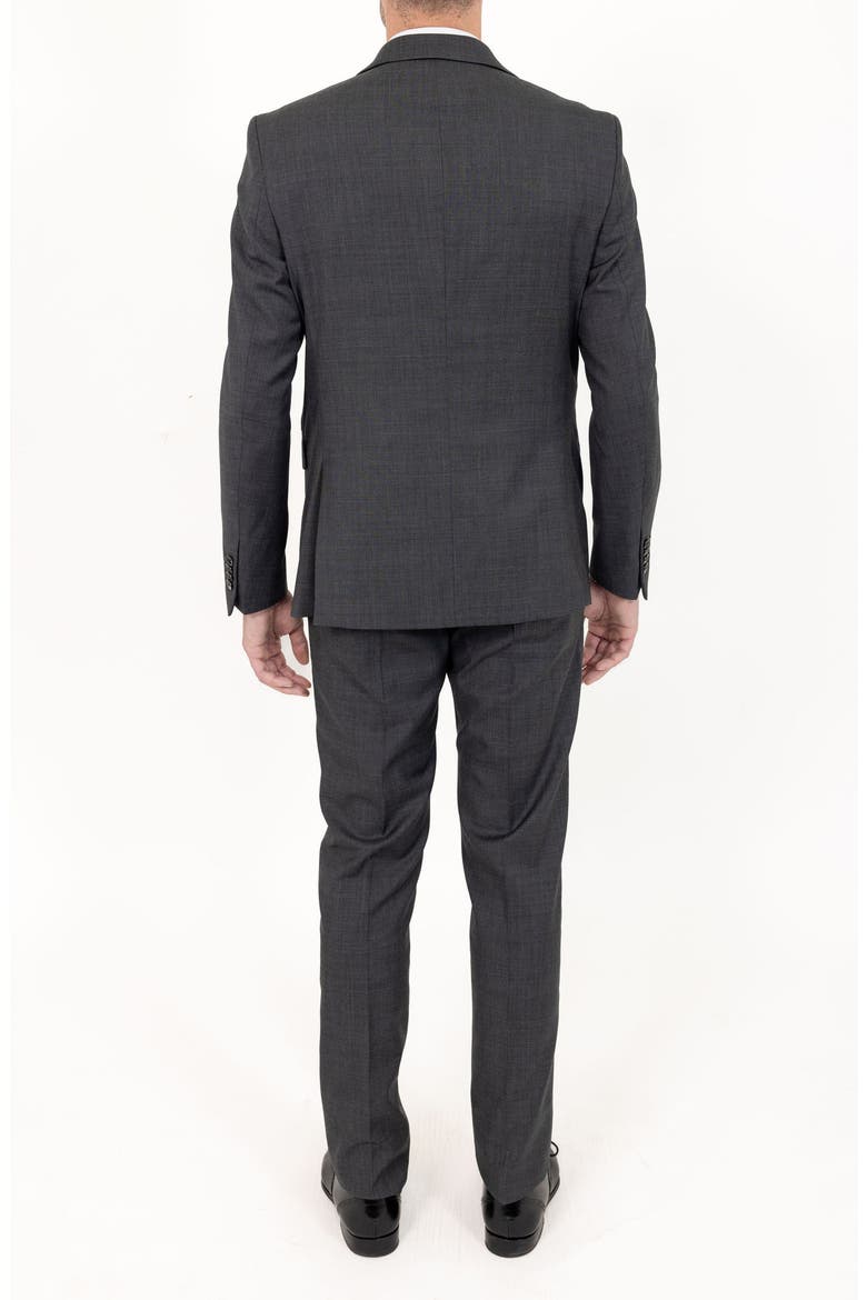 Solid Stretch Wool Suit, Alternate, color, GREY