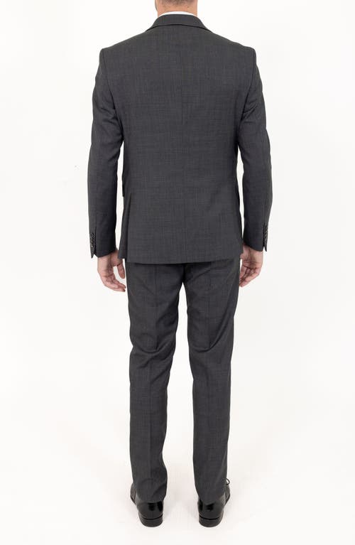 Pino By Pinoporte Men's Modern Fit Wool Blend Suit In Grey