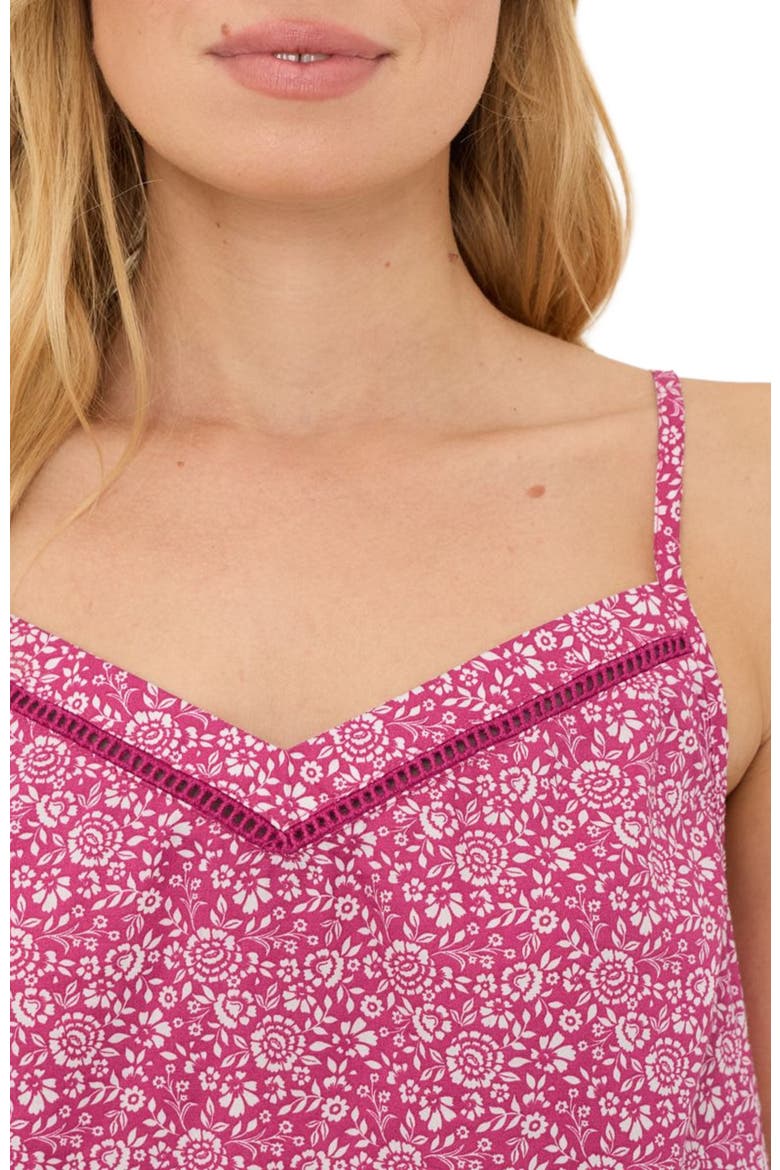 Organic Cotton Breezy Sleep Cami, Alternate, color, Block Print Pink