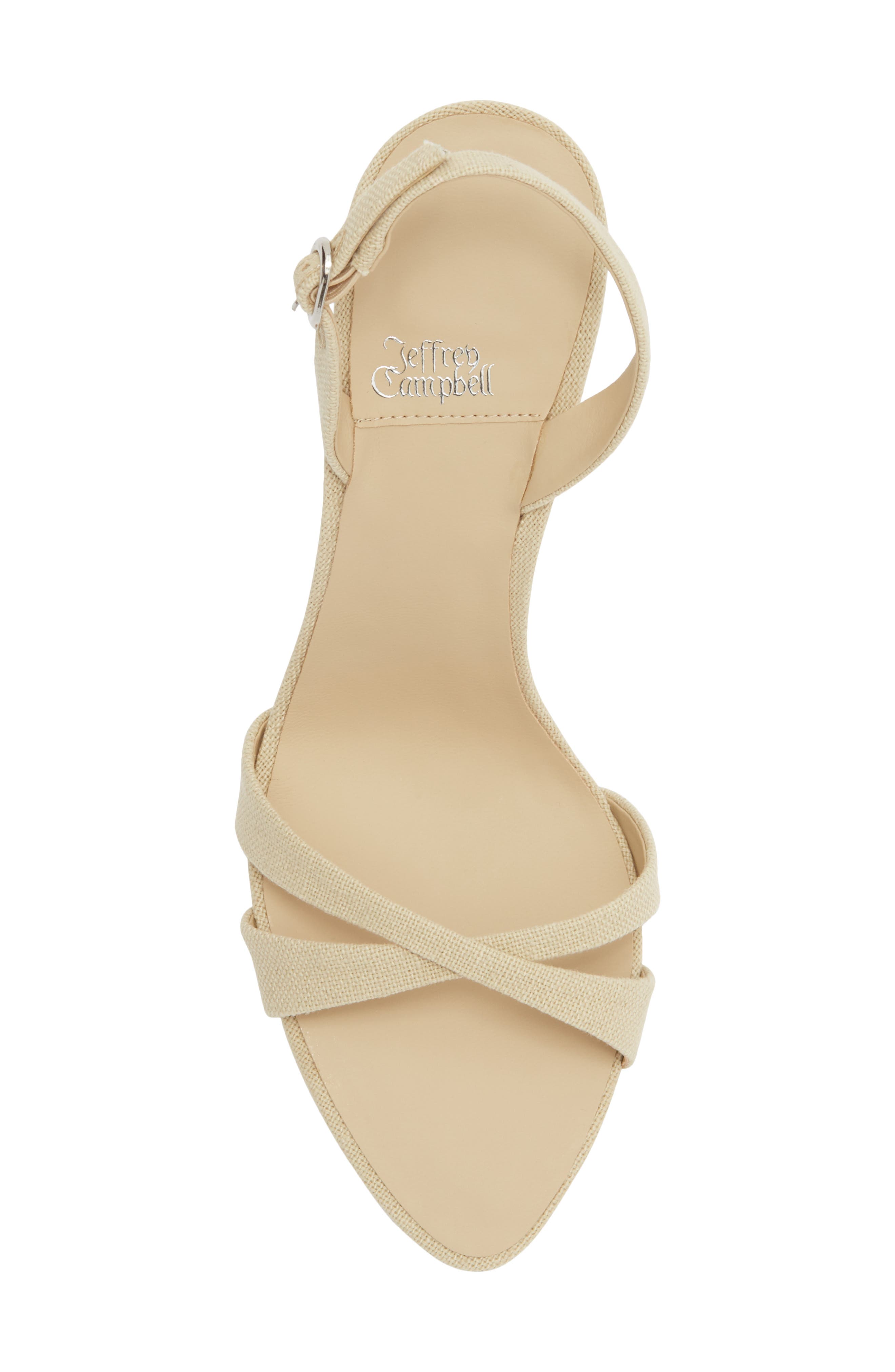 Jeffrey Campbell Marielle Slingback Sandal, Alternate, color, Beige Canvas
