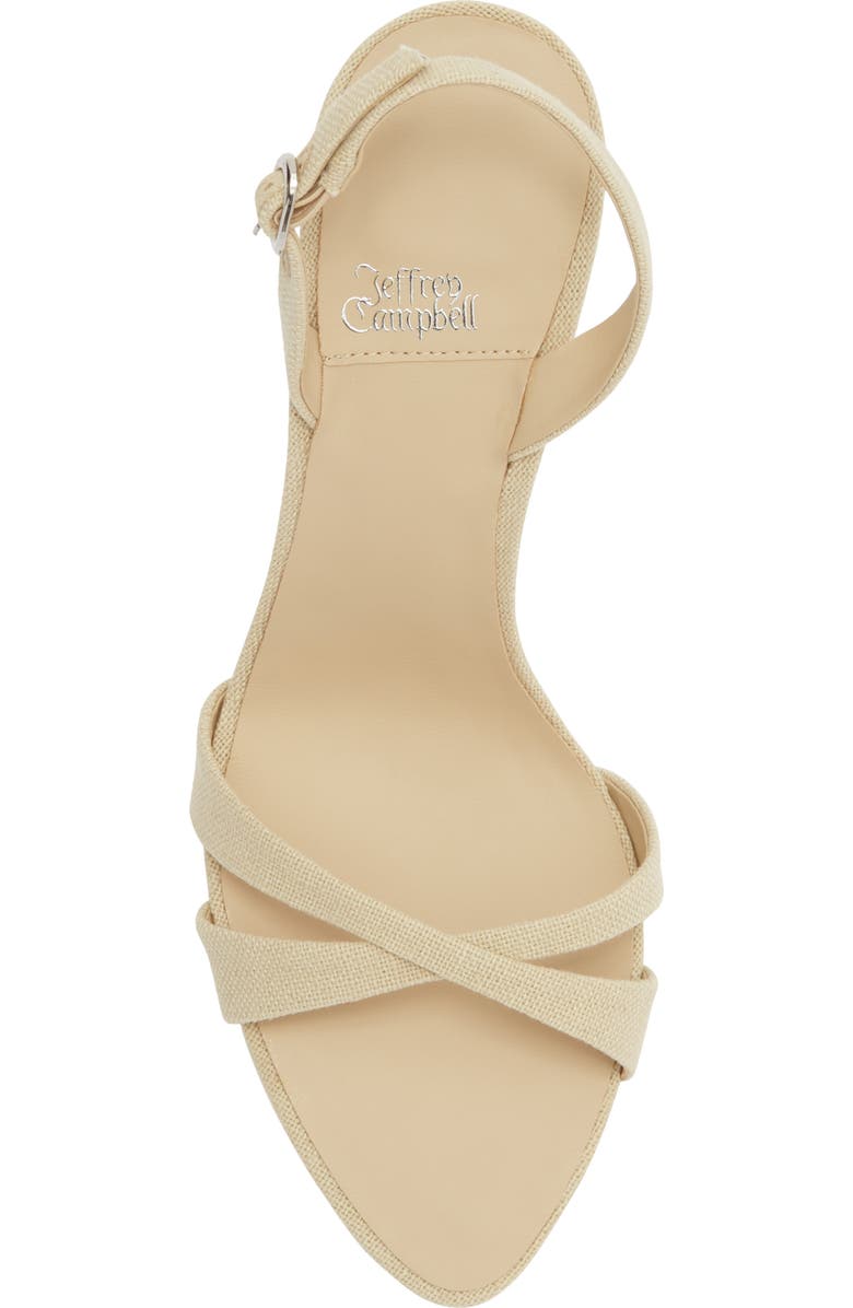 Jeffrey Campbell Marielle Slingback Sandal, Alternate, color, Beige Canvas