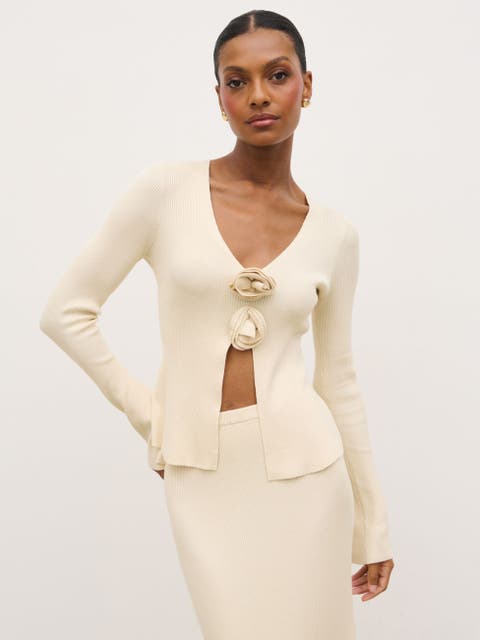 Clemmie Rosette Knit Top