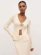Pretty Lavish Clemmie Rosette Knit Top