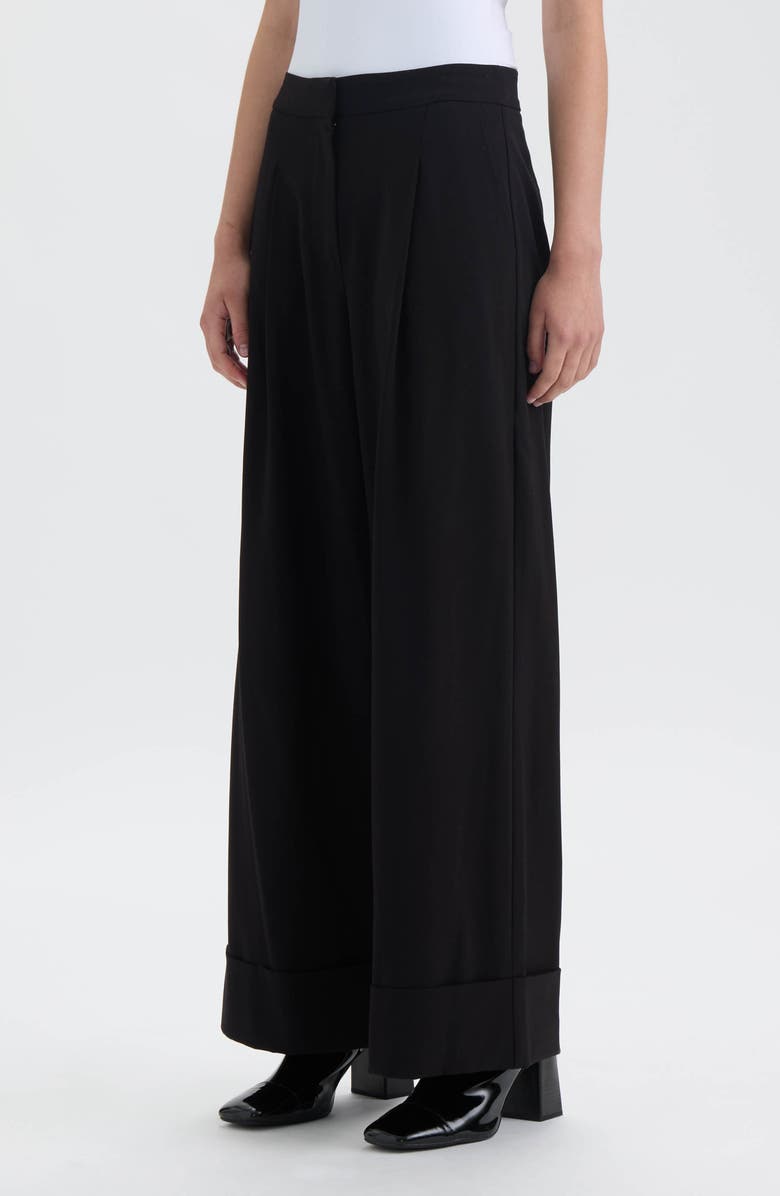 NVLT Cuffed Wide Leg Pants, Alternate, color, Black