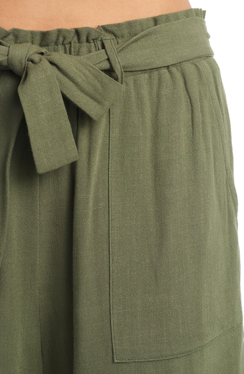 Everly Grey Shelly High Waist Paperbag Shorts, Alternate, color, 