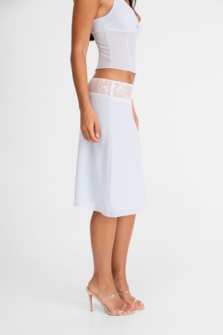 Evangeline Midi Skirt, Alternate, color, Blue