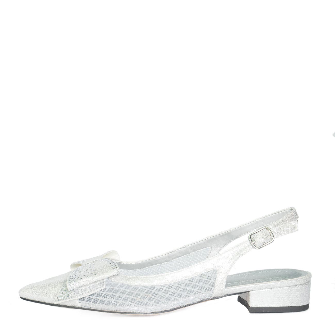 Bow Slip-Ons, Alternate, color, SILVER