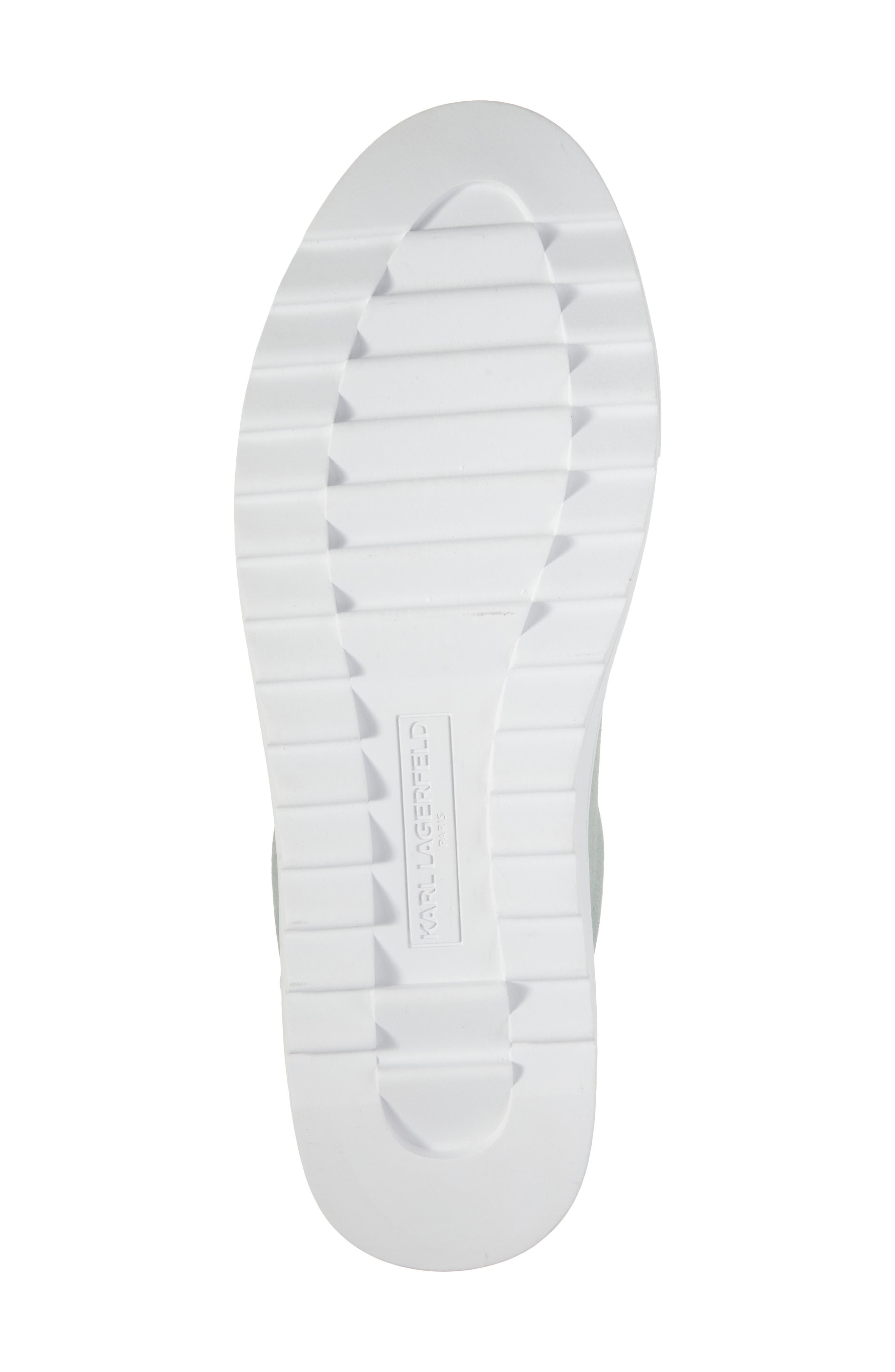 KARL LAGERFELD PARIS Suede Low Top Sneaker, Alternate, color, 
