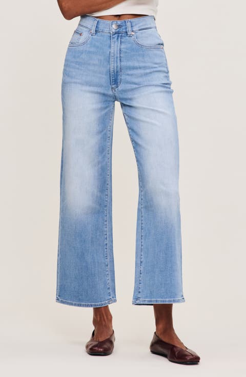 Hepburn High Waist Ankle Wide Leg Jeans (Ramer DL Softwear)