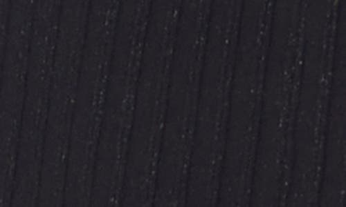 Ted Baker Metallic Mixed Stitch Long Sleeve Midi Sweater Dress In Black